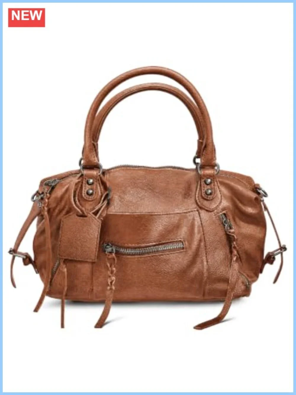 Vegan Leather Hobo Tote Bag Mini Crossbody Shoulder Handbag with Strap